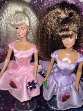 ✨ Vintage 1990 Twirling Make-Up Barbie & Teresa Doll Bundle 💄💖 Original Outfit